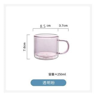 250ml Wine Glasses Drinking Tumbler Whiskey Vodka Cup Coffee Juice Water Cups Tea Creative Mug Double Bottom Glass Mugs