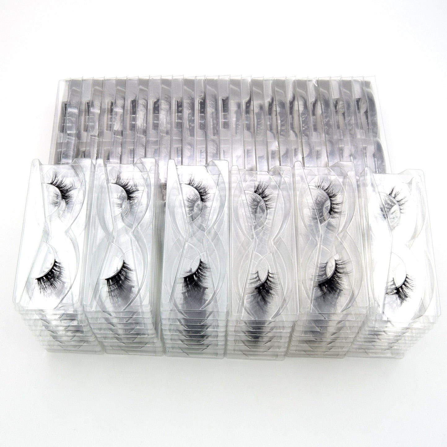 3D Half Lashes Wholesale Natural Half False Eyelashes 3D Mink Lashes Wispy Natural Crisscross Fake Eyelashes Extension
