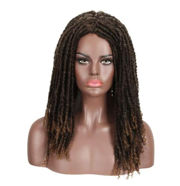 Bella Synthetic Wig 22" Crochet Wig Braids Twist Jumbo Dread Faux Locs Long Wig Dreadlock Hair Braiding Wig
