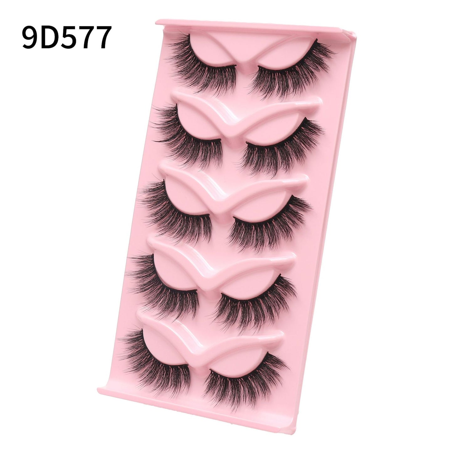 Reusable mink eyelashes 25mm lashes fluffy messy 3D mink lashes 3 pairs natural Long Thick false eyelashes extension