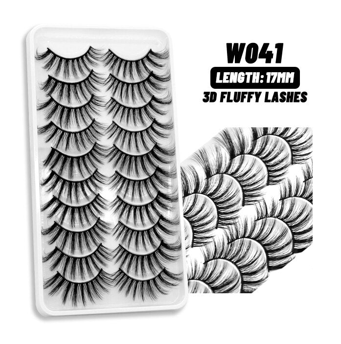 5/10Paris 3D Natural Eyelash mink lashes fake eyelashes Eyelash extension lashes