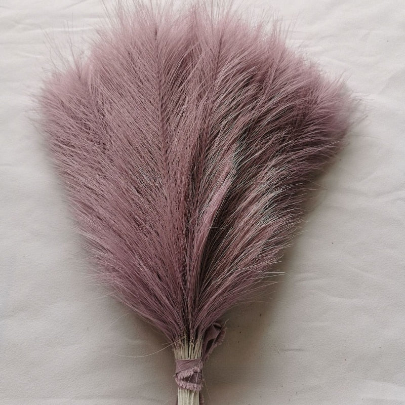 10/20Pcs Artificial Pampas Grass Bouquet for Home Bedroom Room Wedding Party Decoration Fake Plant Simulation Dried Flower Reed