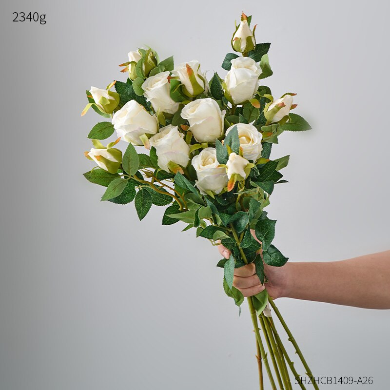 artificial flowers home decoration accessories rose flower wedding flowers home decor craft flower bouquet flowers decor