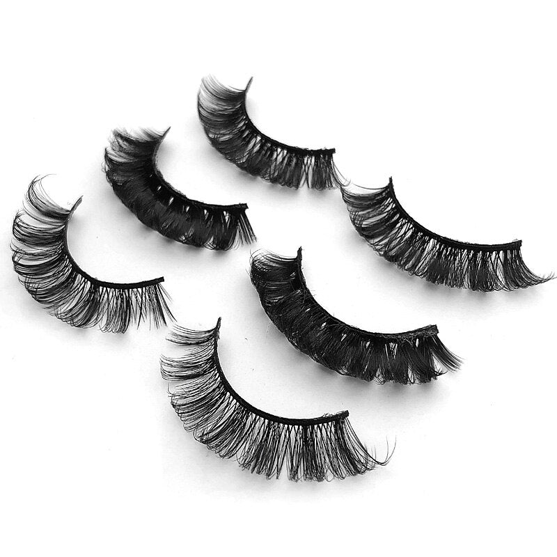 DD curl 10pairs Eyelashes 3D Faux Mink Lashes Volume Handmade False Eyelash Thick Full Strip Cruelty Free EyeLash
