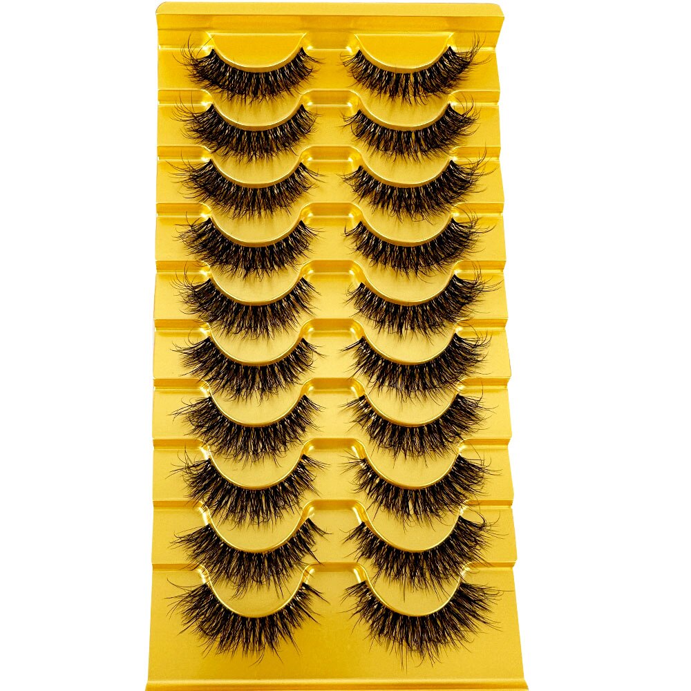 Transparent Terrier 3 Pairs 3D Mink EyeLashes False Lashes Thick EyeLash Lashes Natural Soft Fake EyeLashes