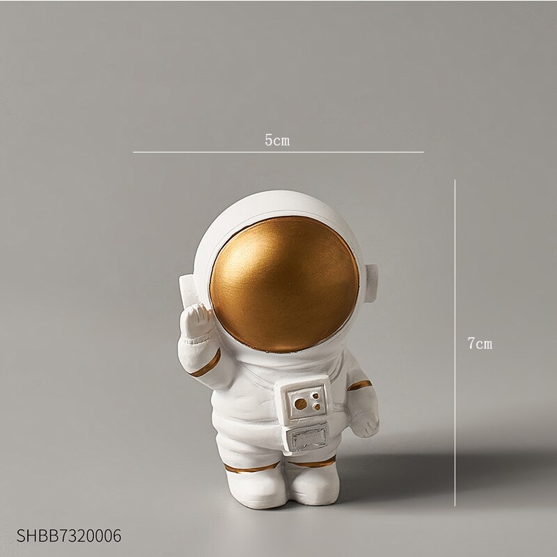 nordic home decoration accessories living room desk decor Figurine miniatures astronaut decorative figures figurine astronaut