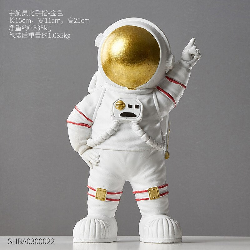 nordic home decoration accessories living room desk decor Figurine miniatures astronaut decorative figures figurine astronaut