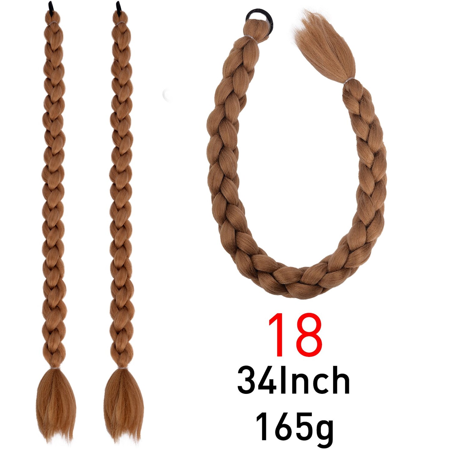 Synthetic Braided Plaited Fishtail Fishbone Drawstring Ponytail 20Inch Long Ombre Blonde Pink Hair Extensions For Women