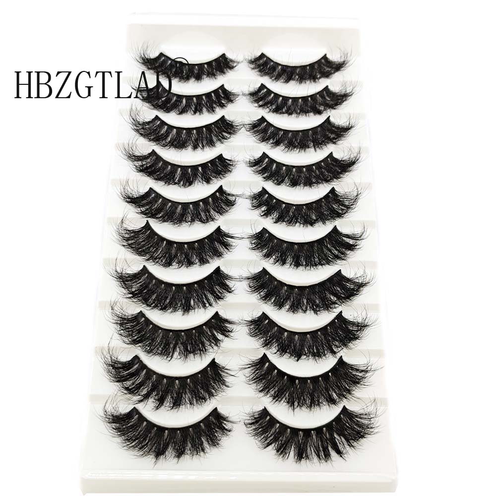10pairs eyelashes soft fluffy lashes false eyelashes dramatic 3d mink lashes lash extension 3d cilios faux cils