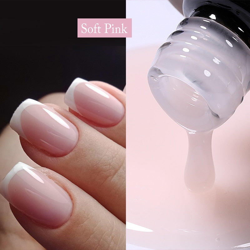 Aurora Rubber Gel Nail Iridescent Pearl Effect Metallic Mirror Nails Manicure Soak Off UV LED No Wipe Top Coat Base Gel