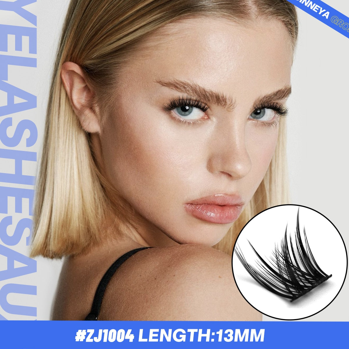 Lash Clusters DIY Individual Clusters Lash Extension Natural Lashes Soft Ribbon Segmented False Bundles Eyelashes