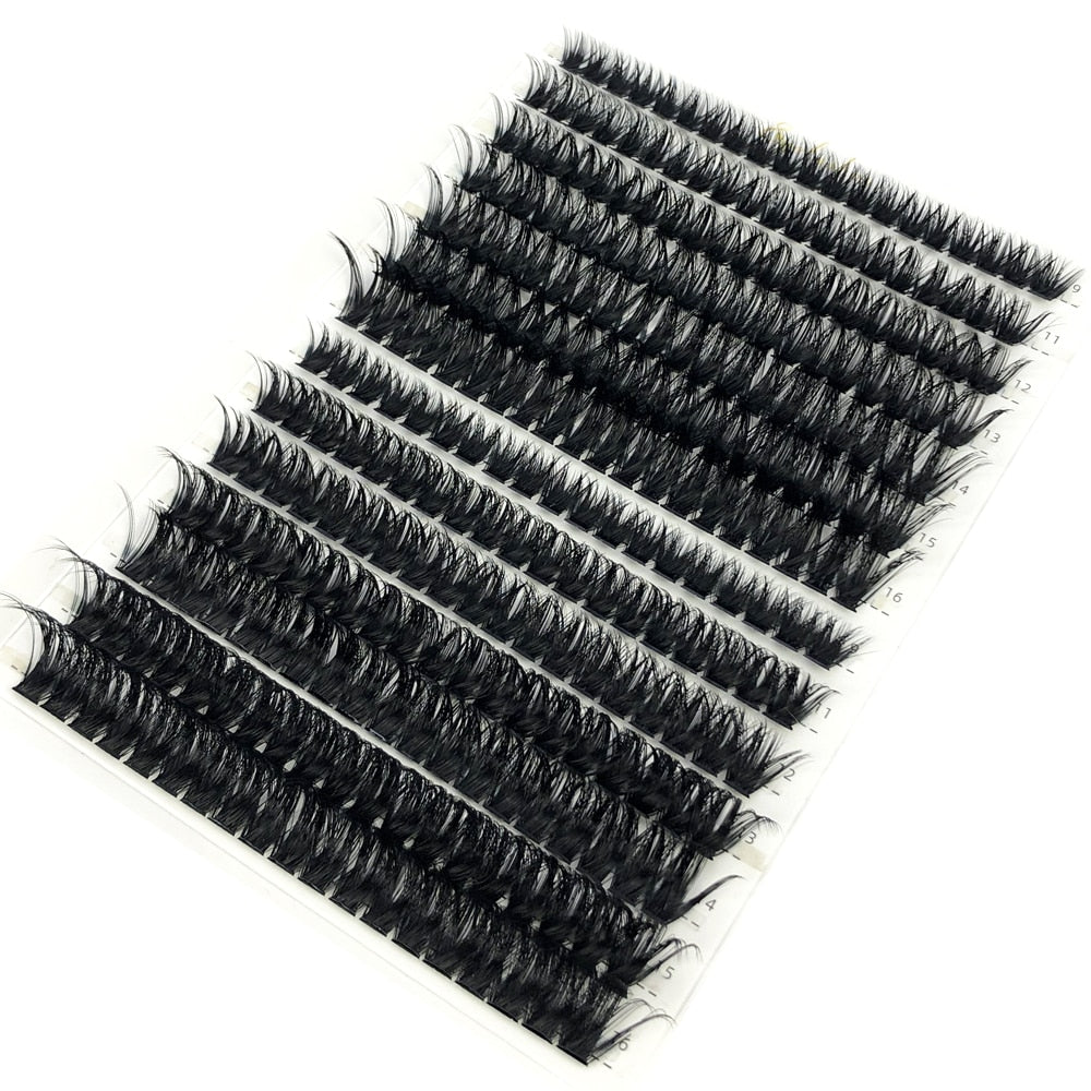 60D/80D Mink Eyelashes 100/280 Bundles Natural Eyelash extension 3D Russia Volume Individual Eyelash Cluster Lashes