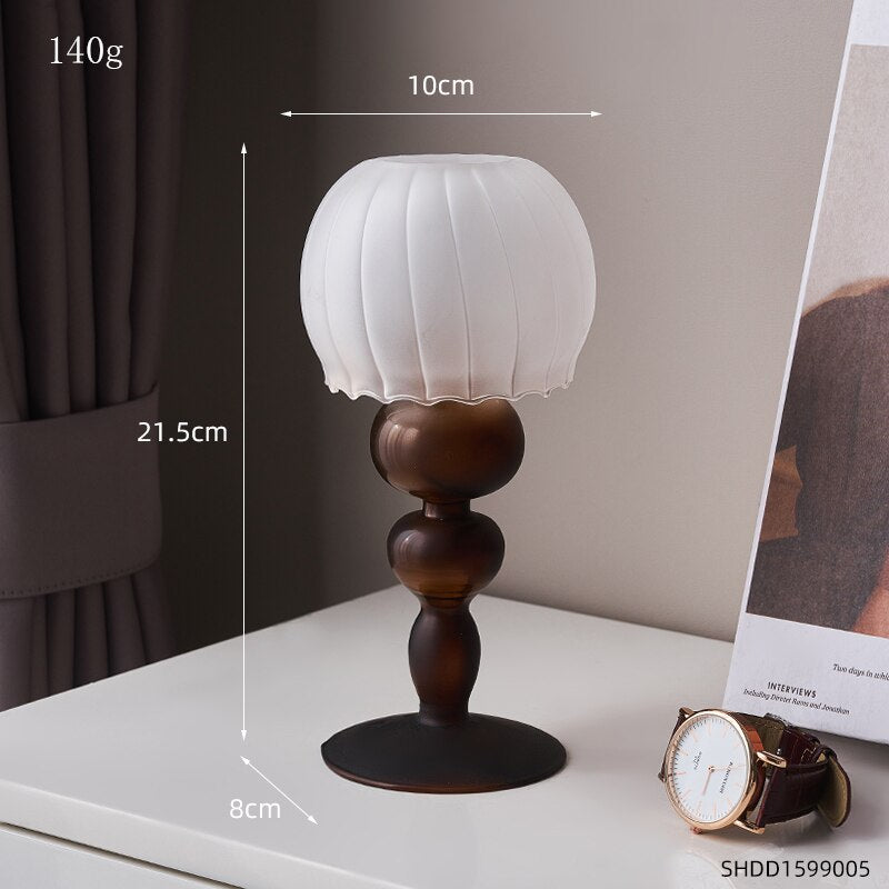 Nordic Glass Candle Holder Romantic Wedding Decoration Retro Home Decor Table Decor Candle Accessories Candlesticks for candles
