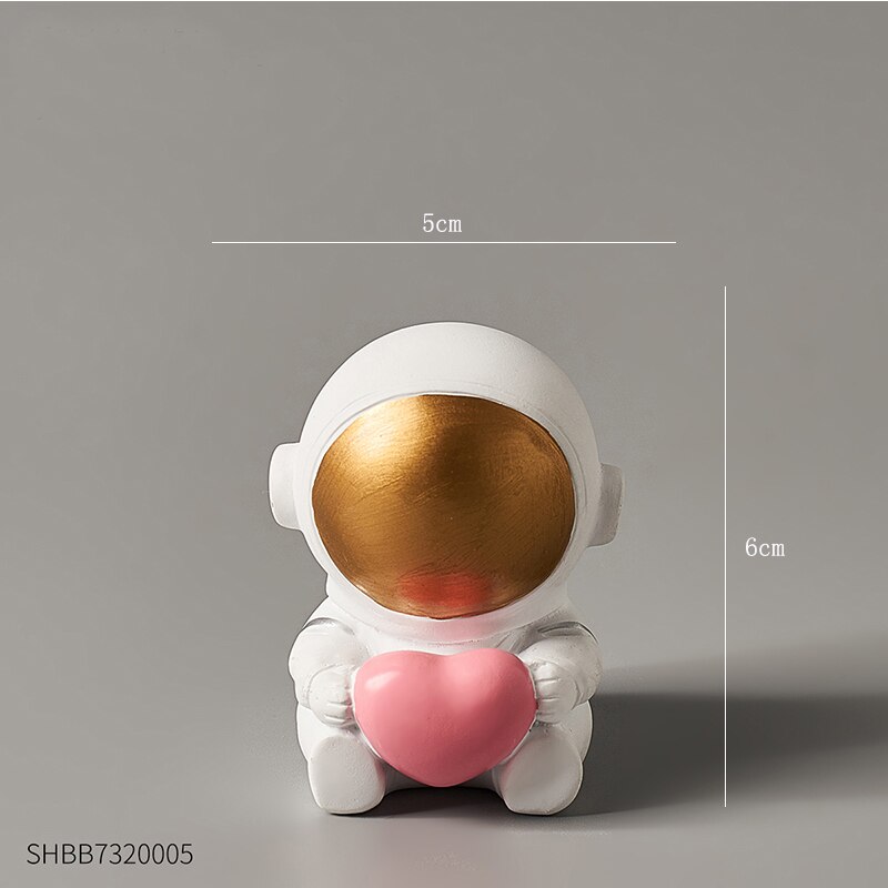 nordic home decoration accessories living room desk decor Figurine miniatures astronaut decorative figures figurine astronaut