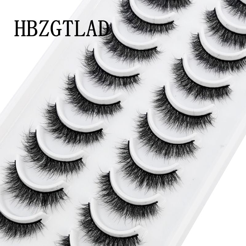 10 Pairs 3D Mink False Eyelashes Natural/Thick Eye Lashes  Fluffy Russian eyelahses Reusable