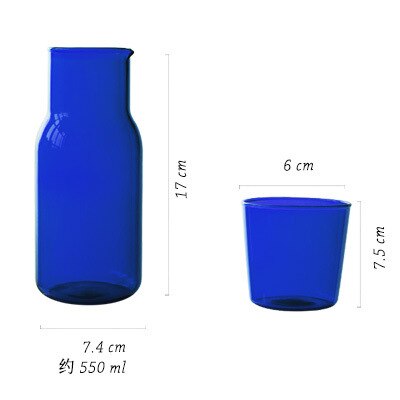 Blue Cups Coffee Mug Glass Cup Tea Milk Lemon Juice Coffee Water Cup Bar Drinkware Creativity wine glasses Home Cafe Drinkware