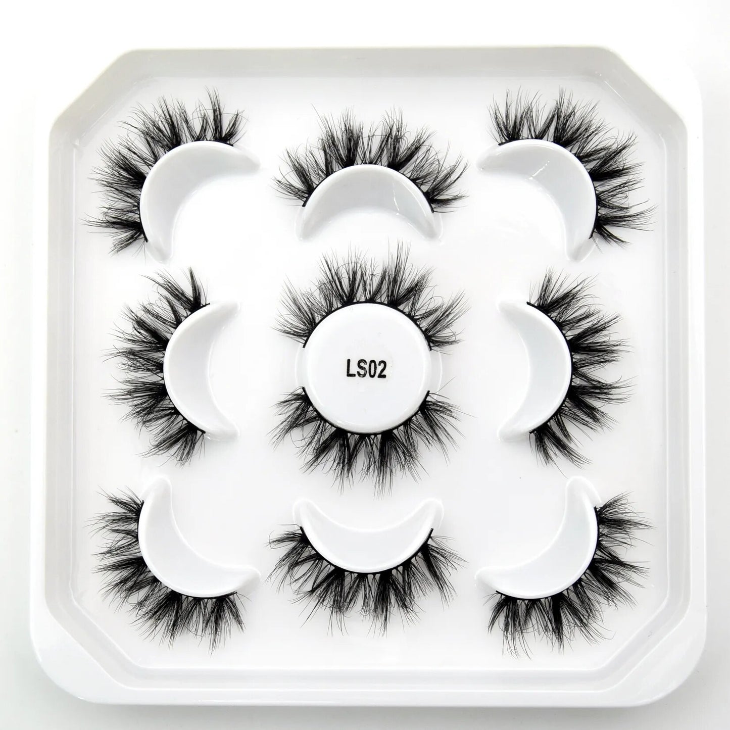 5paris/10pairs Faux Mink Eyelashes Make Up False Cils Hand Made Fake Eyelashes Wholesale Thick Eyelashes Extension