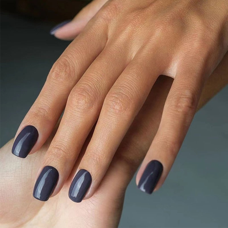 Press On Nails Solid color Short