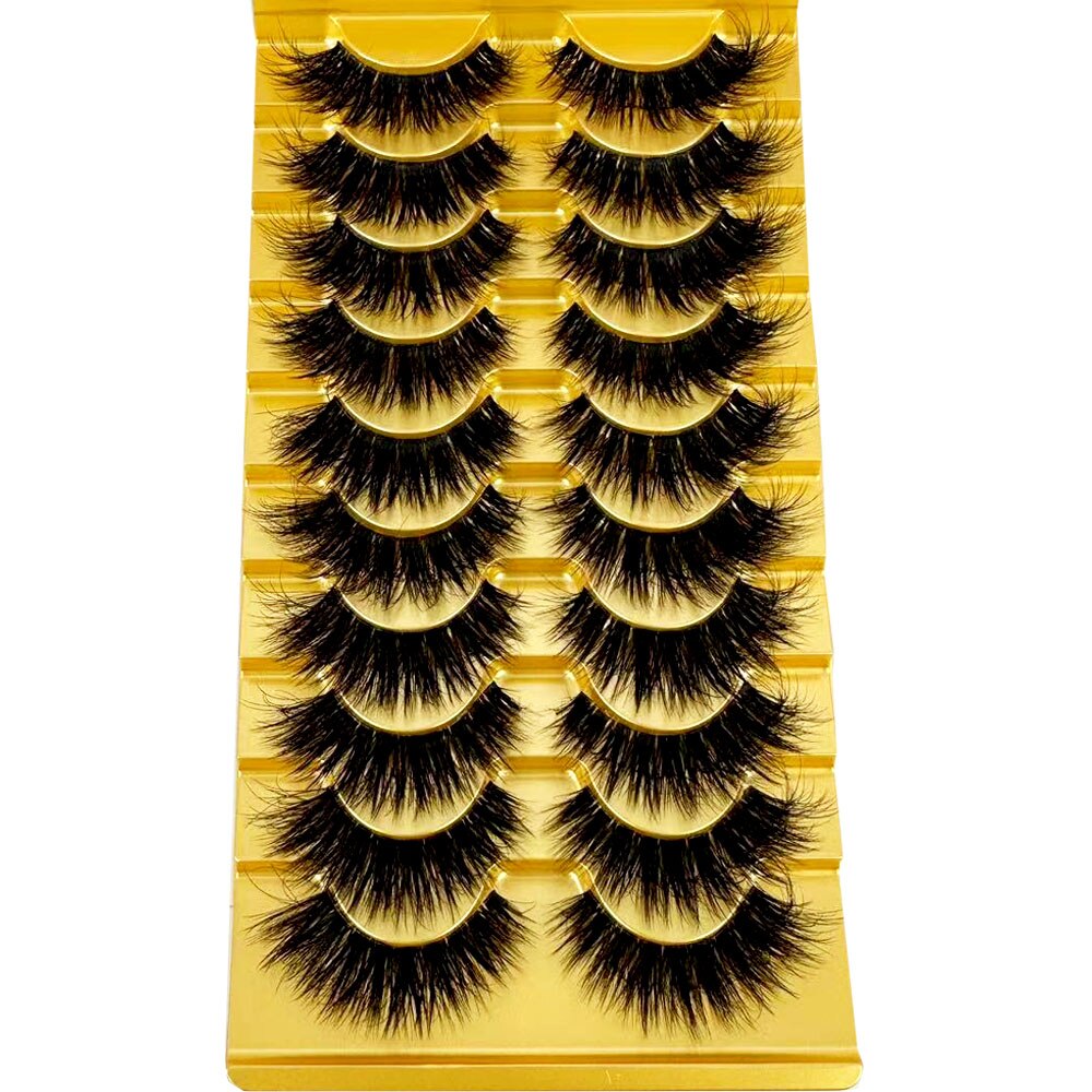 Transparent Terrier 3 Pairs 3D Mink EyeLashes False Lashes Thick EyeLash Lashes Natural Soft Fake EyeLashes