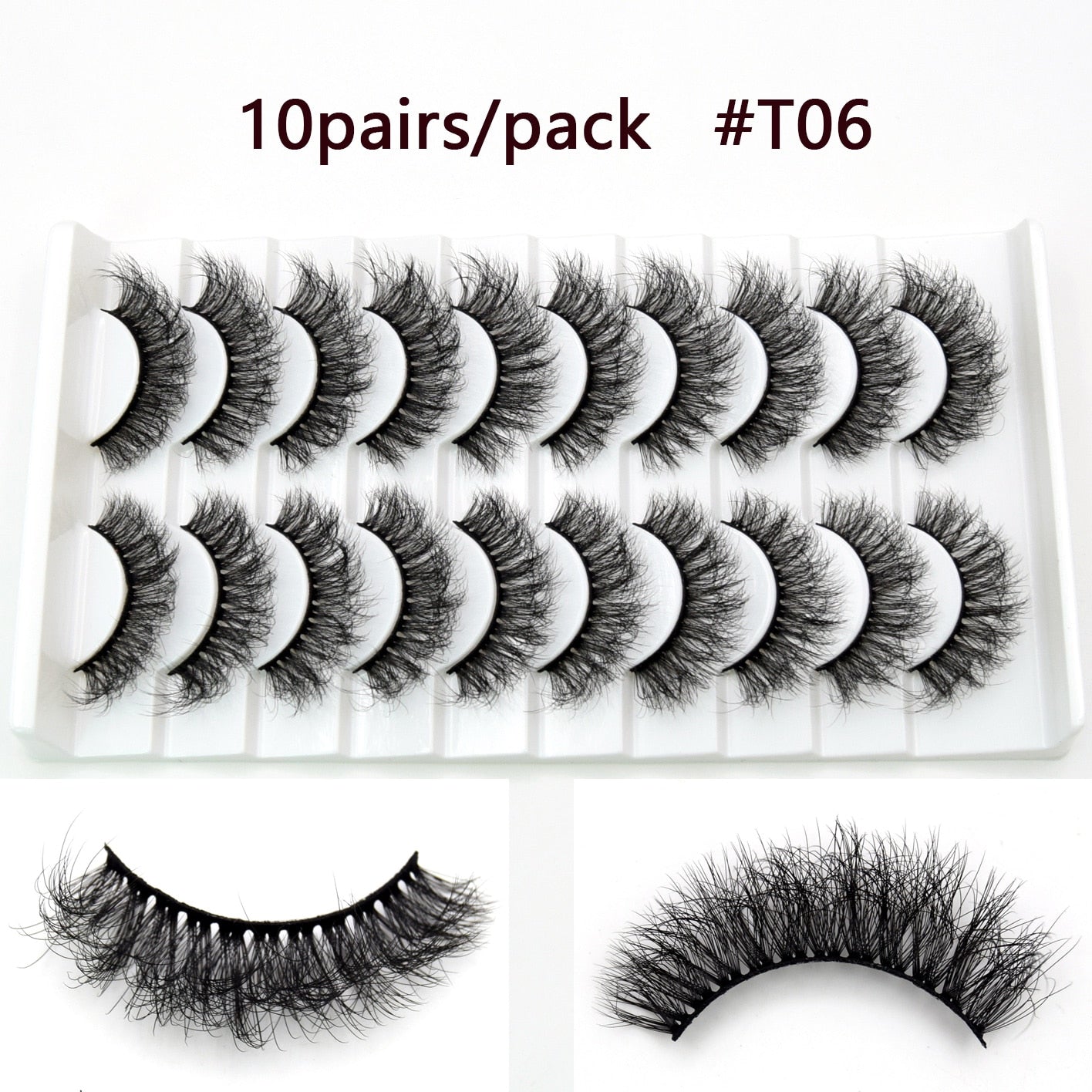 5D Mink Long Lasting Lashes Natural Dramatic Volume Extension Thick Long 3D False Eyelashes