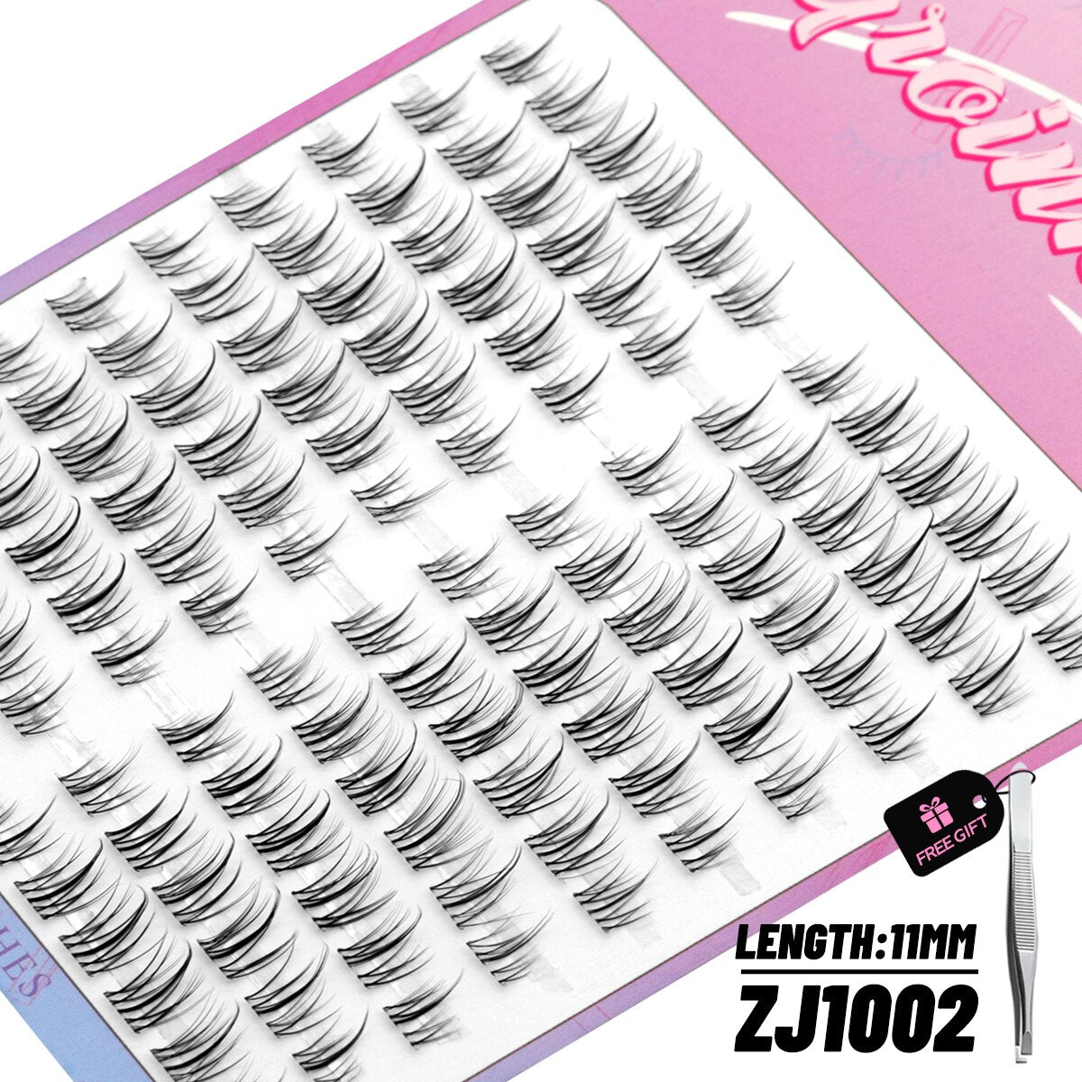Cluster Lashes 108pcs DIY Eyelash Extension C Curl Individual Lashes Mixed Tray Faux Mink Lash Clusters Elashes