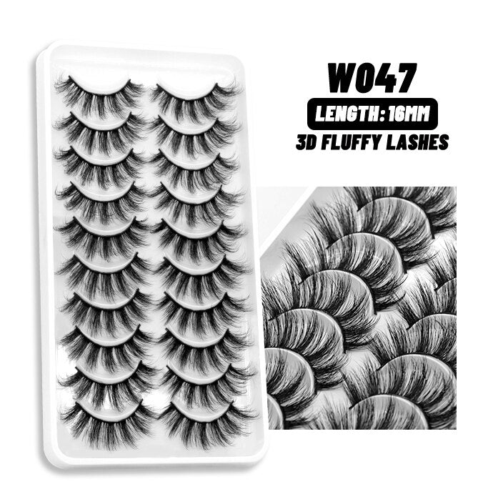 5/10Paris 3D Natural Eyelash mink lashes fake eyelashes Eyelash extension lashes