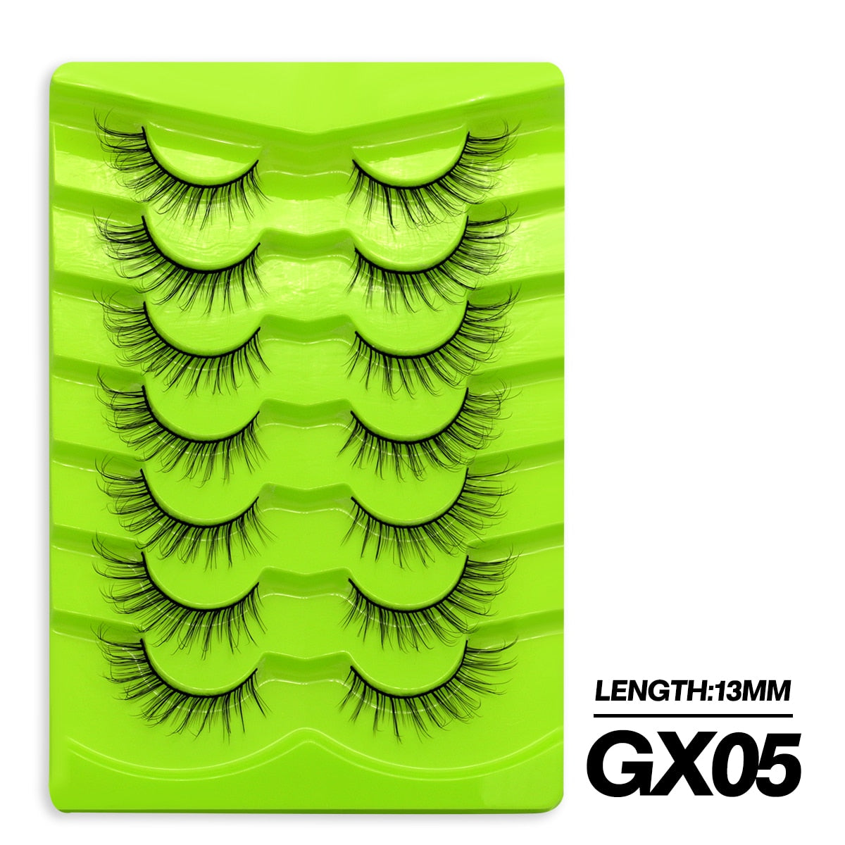 5/7 Pairs Cat Eye Lashes Faux Mink Eyelashes Winged End Eye Elongated Eyelashes Fake Lashes Fluffy long Full Strip