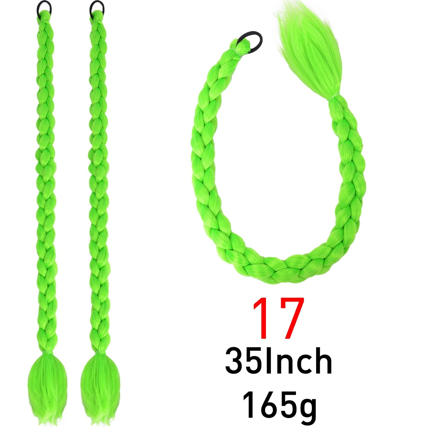 Synthetic Braided Plaited Fishtail Fishbone Drawstring Ponytail 20Inch Long Ombre Blonde Pink Hair Extensions For Women