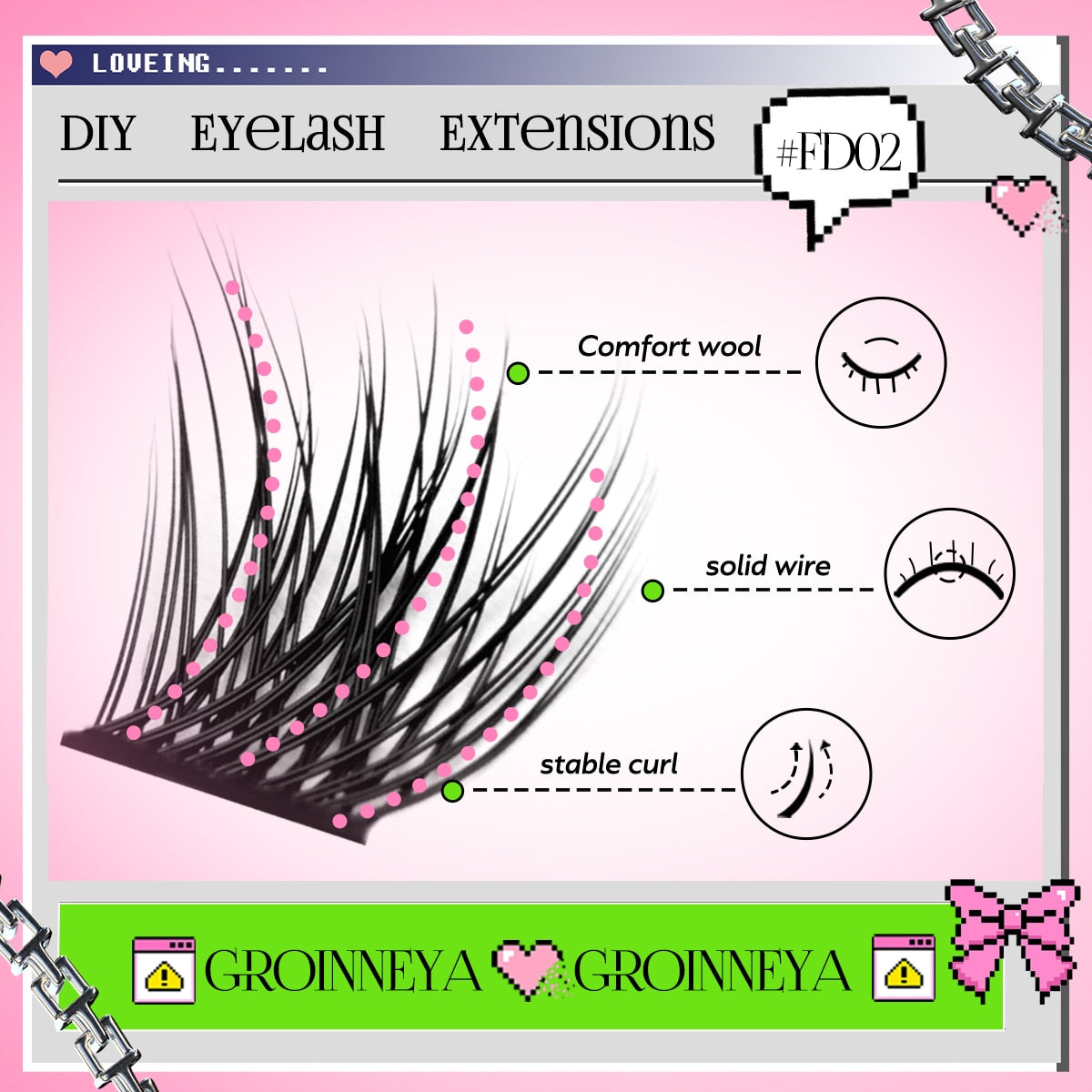 Cluster Lashes 108pcs DIY Eyelash Extension C Curl Individual Lashes Mixed Tray Faux Mink Lash Clusters Elashes