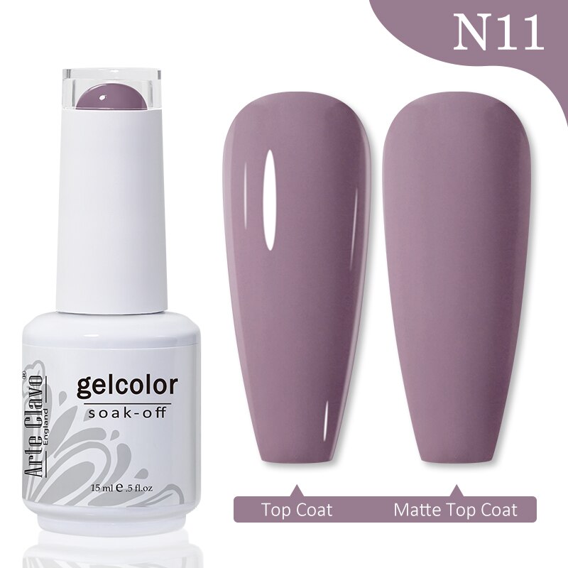 Gel Nail Polish 15ml Nude Pink Soak Off LED UV Lacquer Varnish Semi Permanent Top Base Coat Nail Art Gellak Manicure