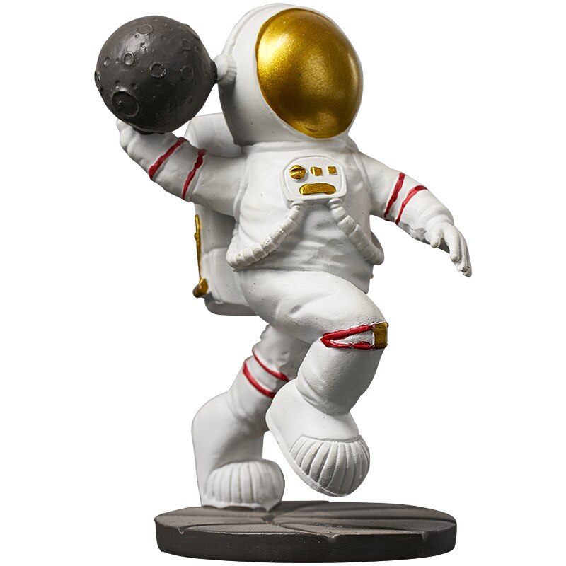 Modern Home Living Room Decoration Creative Office Desk Decoration Crafts Birthday Gift Nordic Resin Figurines Astronaut Statue