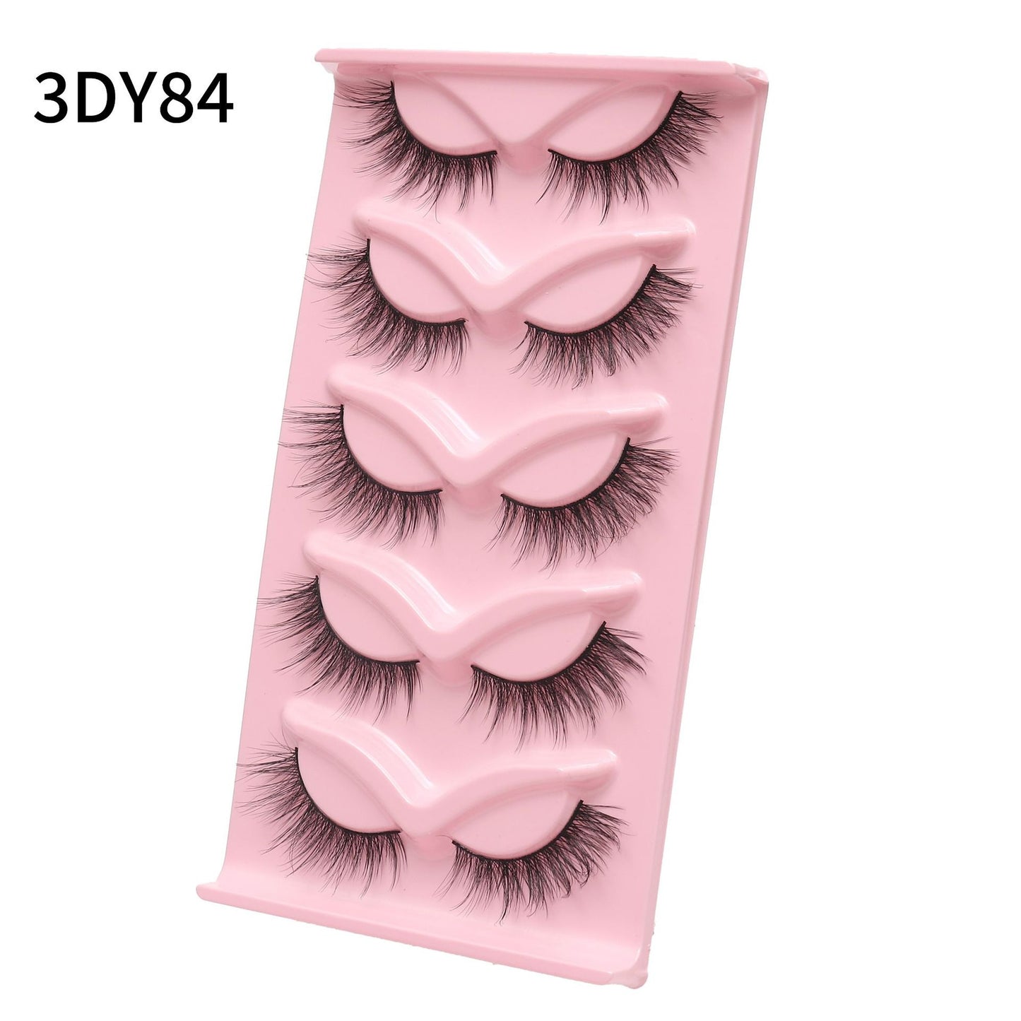 Reusable mink eyelashes 25mm lashes fluffy messy 3D mink lashes 3 pairs natural Long Thick false eyelashes extension