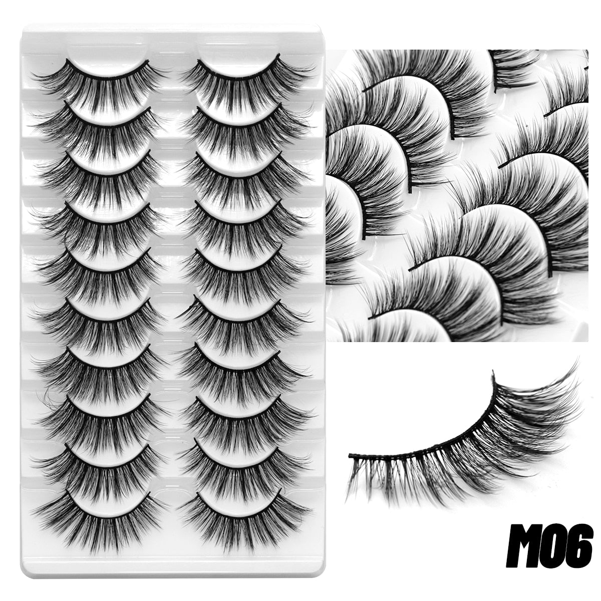 5/10Paris 3D Natural Eyelash mink lashes fake eyelashes Eyelash extension lashes