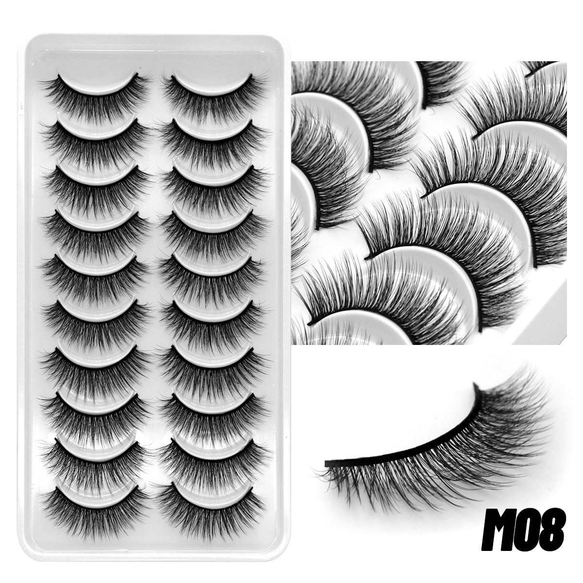 5/10Paris 3D Natural Eyelash mink lashes fake eyelashes Eyelash extension lashes