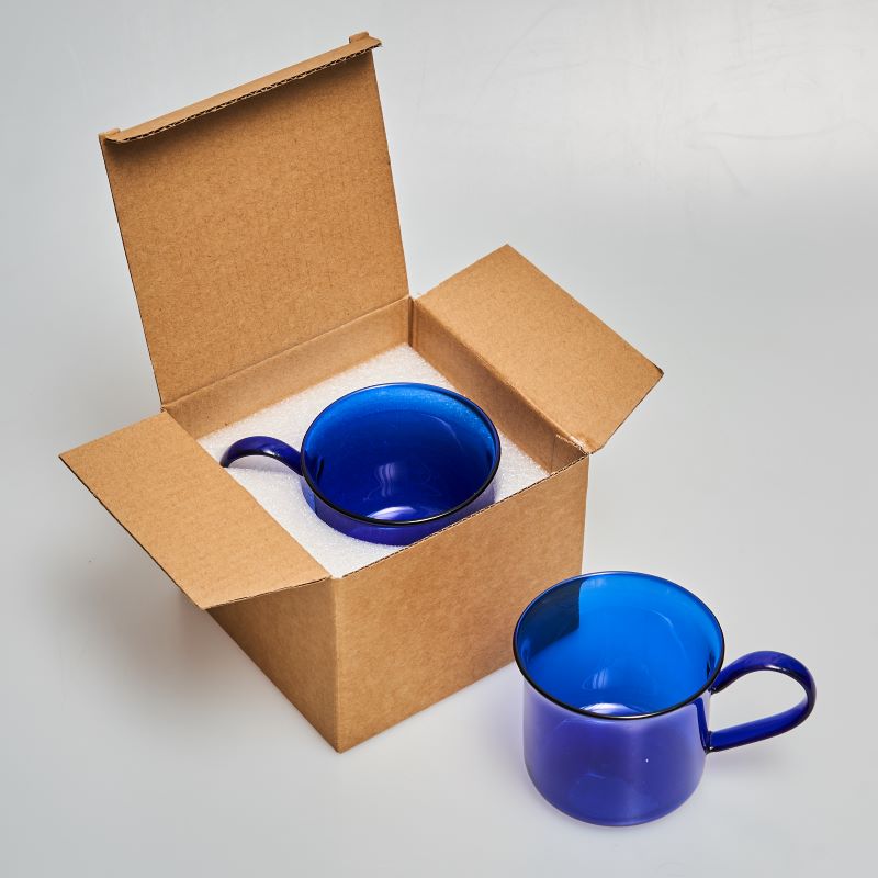 Blue Cups Coffee Mug Glass Cup Tea Milk Lemon Juice Coffee Water Cup Bar Drinkware Creativity wine glasses Home Cafe Drinkware