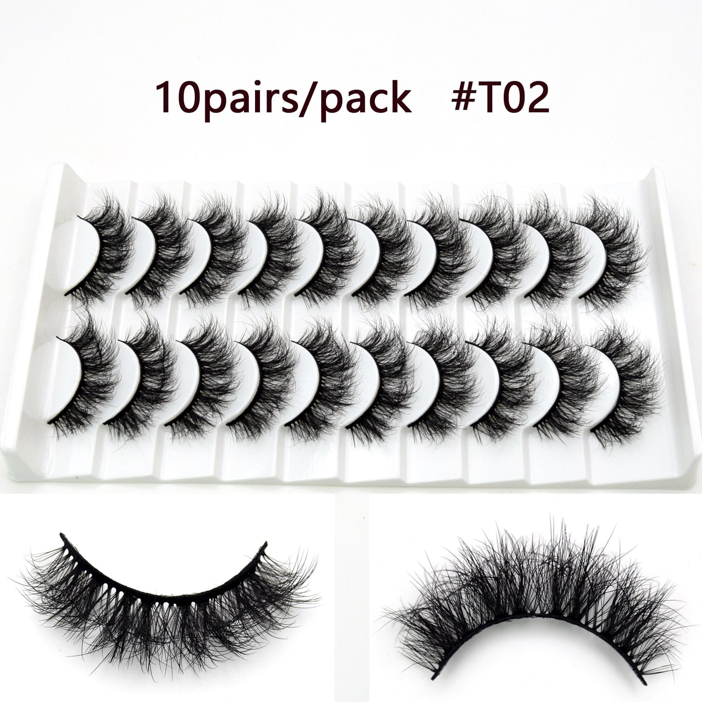 5D Mink Long Lasting Lashes Natural Dramatic Volume Extension Thick Long 3D False Eyelashes
