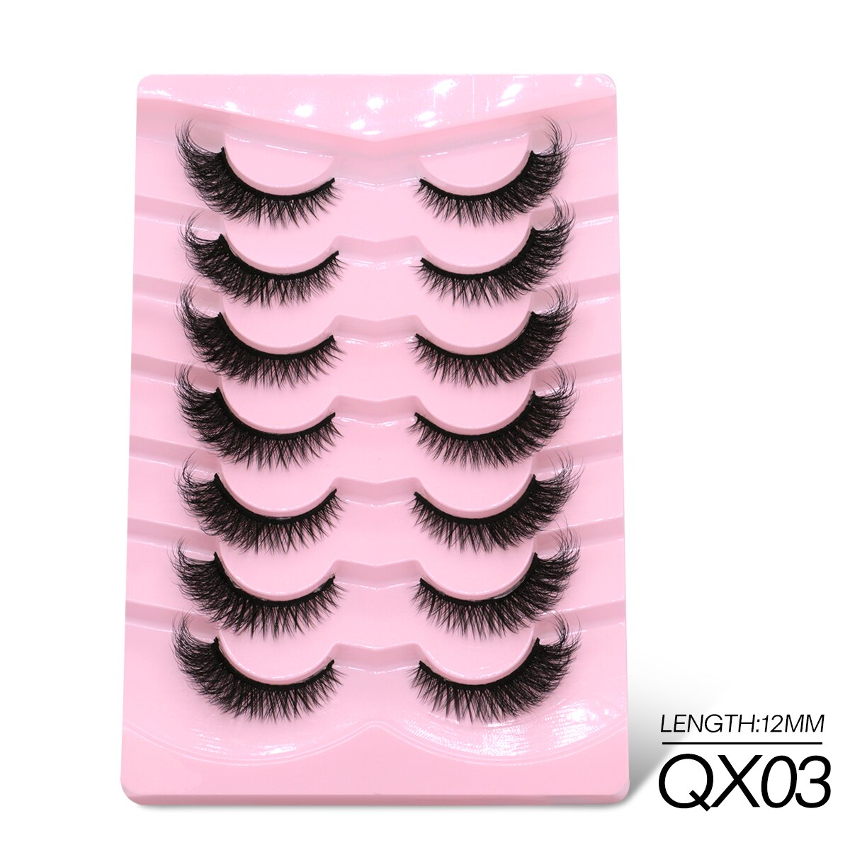 5/7 Cat Eye 3D Mink Lashes Natural Eyelashes Winged End Eye Elongated  False Eyelashes lashes Extension
