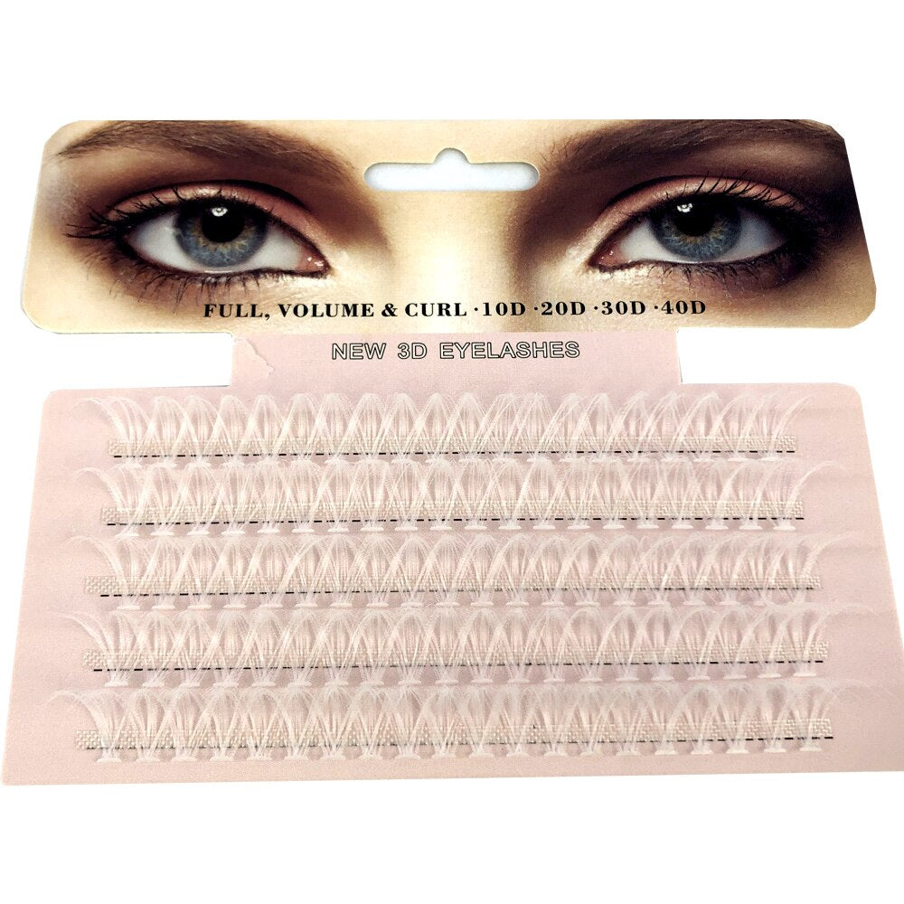 Colored Eyelash Clusters Curly Eyelashes Pink Blue Colors Eyelashes Natural Wispy Mixed Length Eyelash Pack Lashes