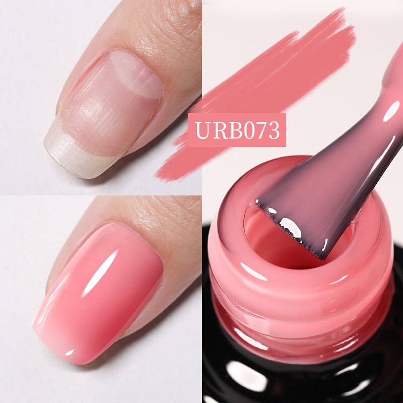 Aurora Rubber Gel Nail Iridescent Pearl Effect Metallic Mirror Nails Manicure Soak Off UV LED No Wipe Top Coat Base Gel