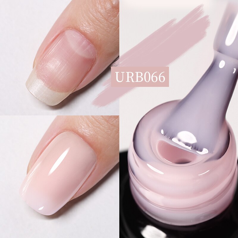 Aurora Rubber Gel Nail Iridescent Pearl Effect Metallic Mirror Nails Manicure Soak Off UV LED No Wipe Top Coat Base Gel