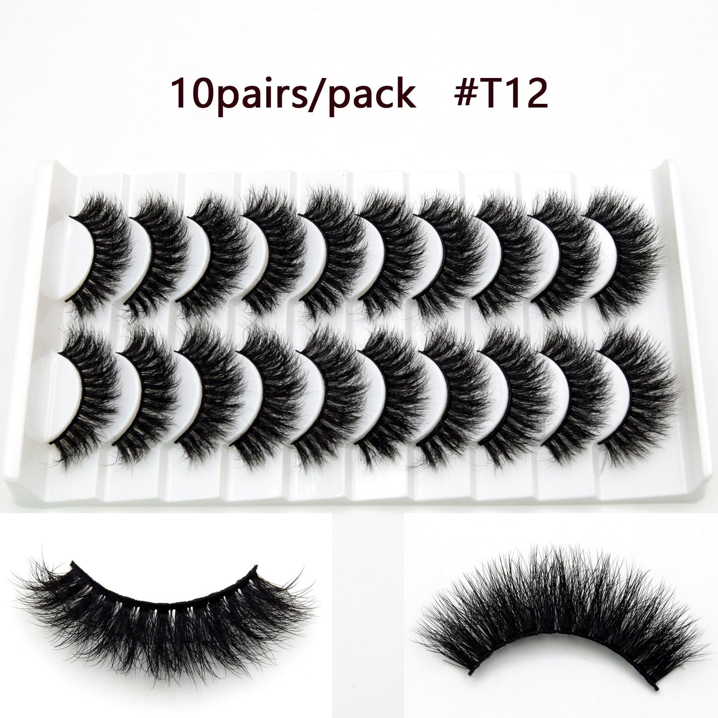 5D Mink Long Lasting Lashes Natural Dramatic Volume Extension Thick Long 3D False Eyelashes