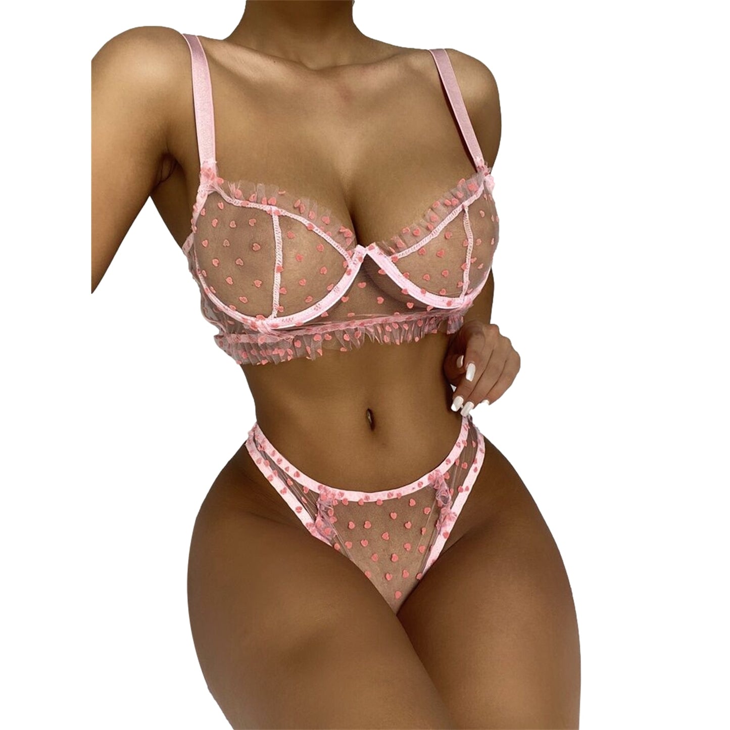 Women Sexy Lingerie Mesh Perspective Lace Seamless Bra Brief Sets Sexy Underwear Set Sensual Lingerie Erotic Sex Costume