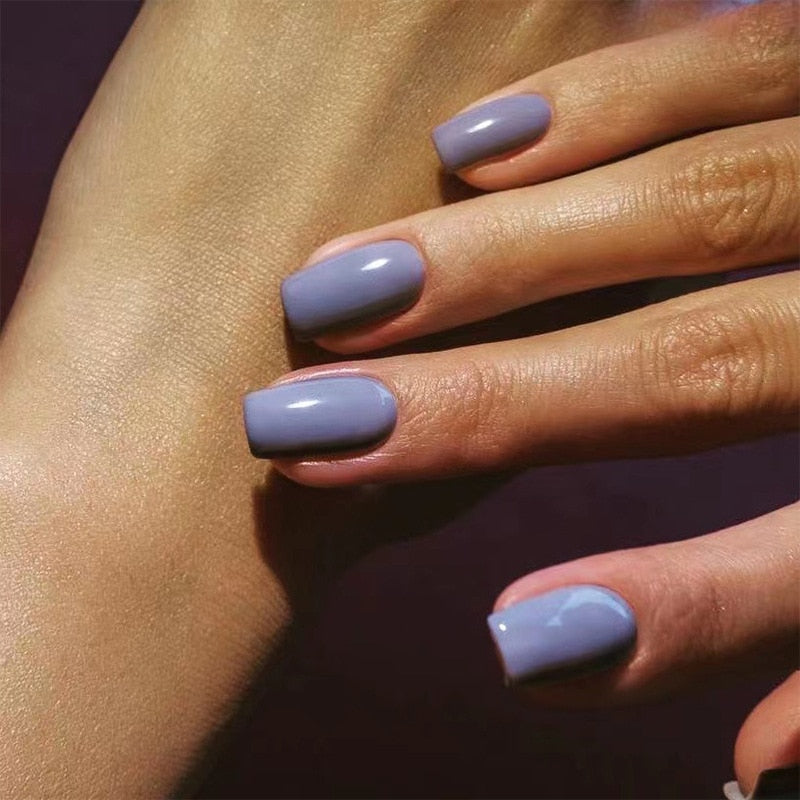 Press On Nails Solid color Short