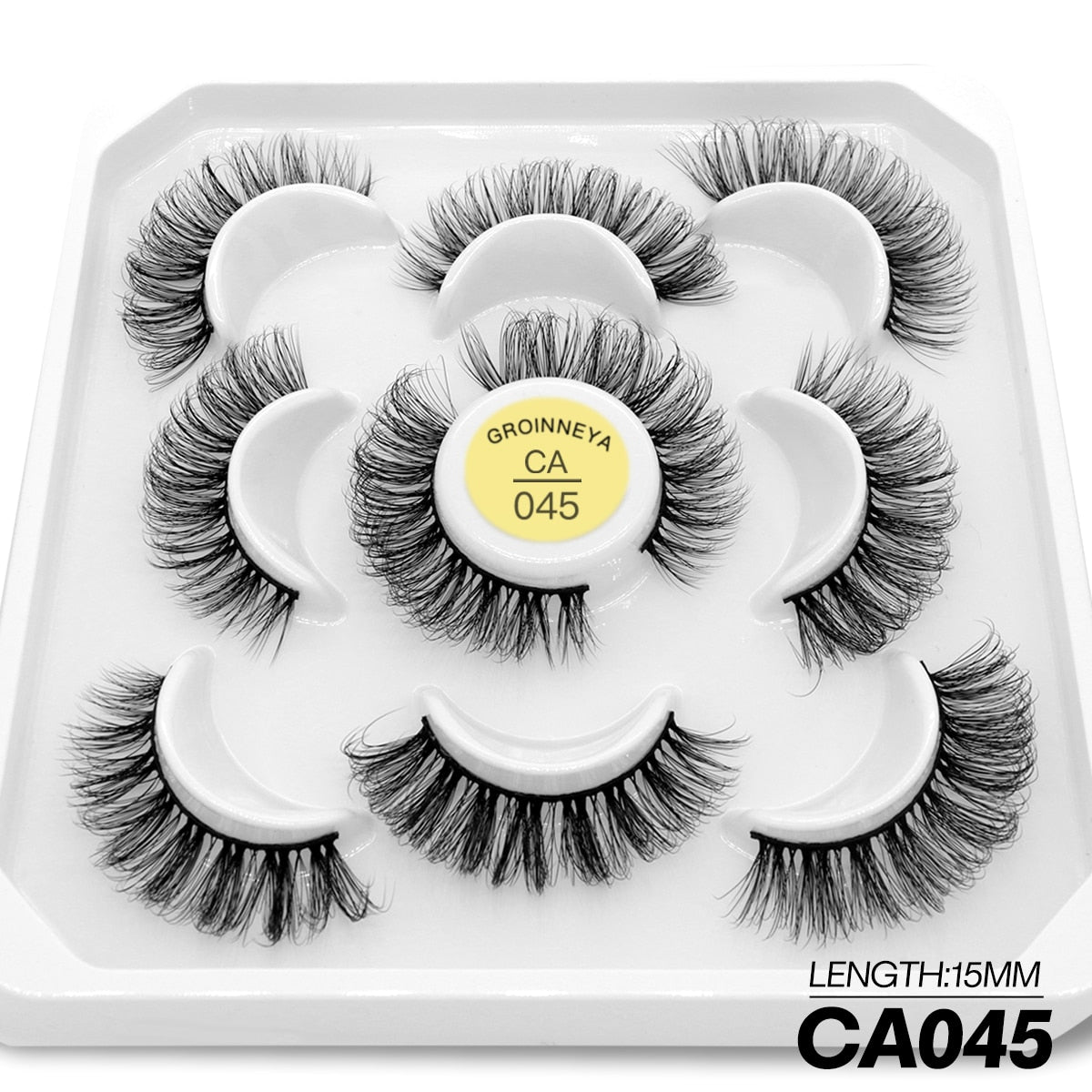5 Pairs Eyelashes Manga Lashes Natural Cosplay False Lashes Fluffy Soft Cross Fairy Little Devil Lashes Extension