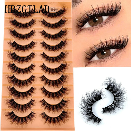 10 Pairs Natural False Eyelashes Fake Lashes Long Makeup 3d Mink Lashes Extension Eyelash Mink Eyelashes