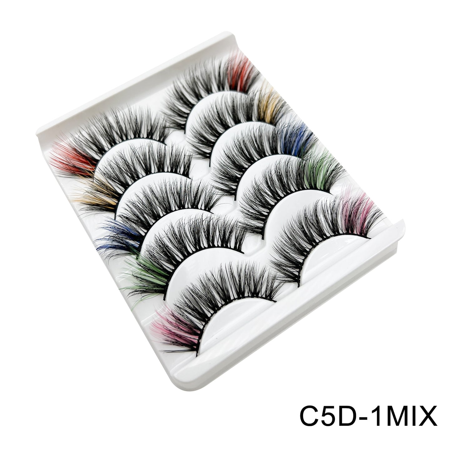 Colored Lash DD Natural Long Colorful Eyelashes Volume lashes Extension Thick Eye Shadow