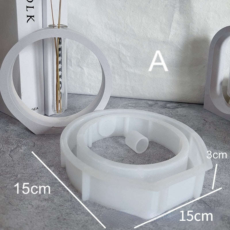 Storage Boxes with Lids Silicone Molds Ornaments Jars Bottles Gypsum Concrete Mold Resin Mold DIY Candle Cup Mold Flowerpot Mold