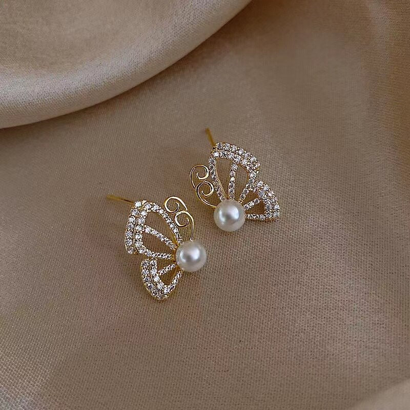 Cute Gold Color Butterfly Earring Jewelry