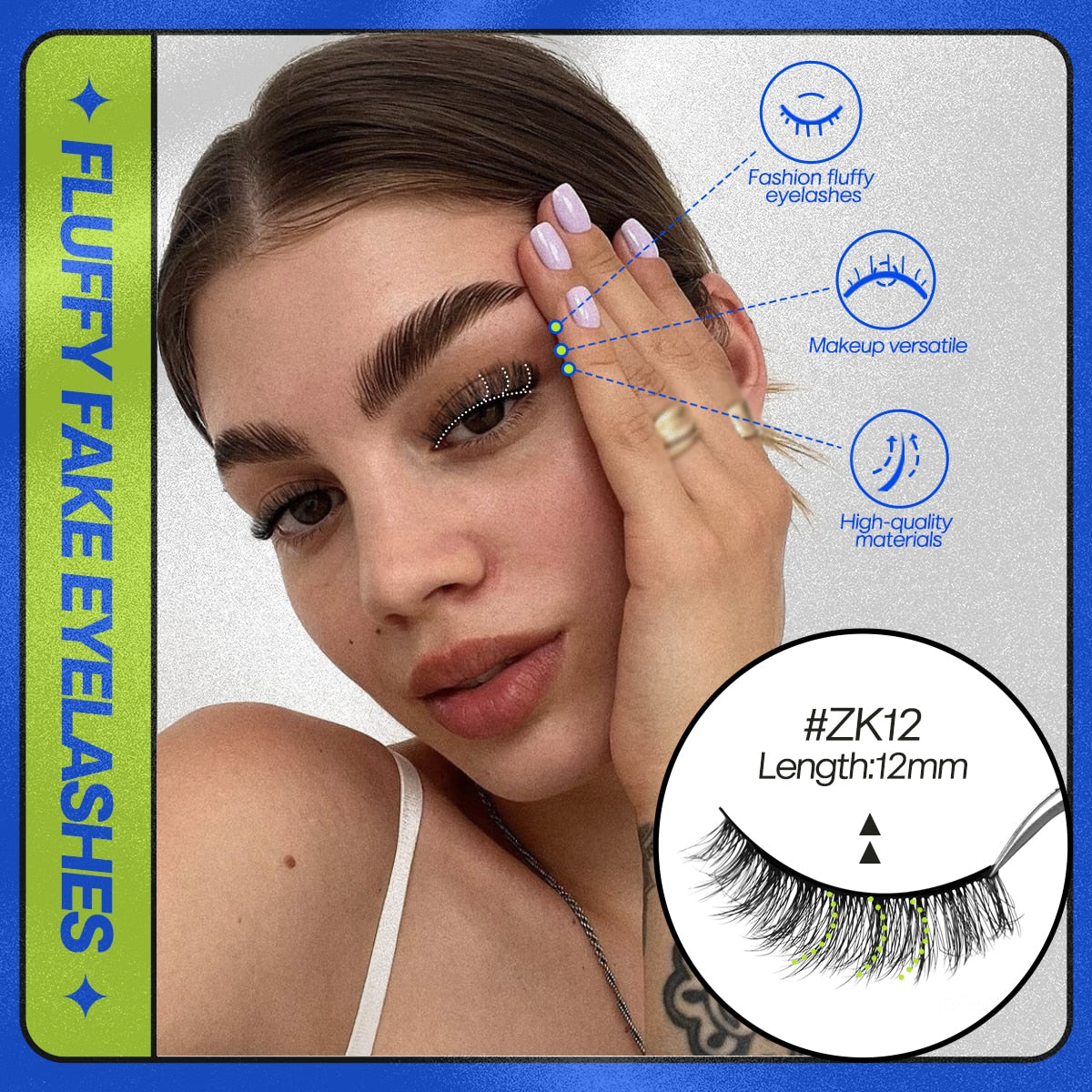 5/10 Pairs 3D Mink Lashes Natural Eyelash Soft Full Thick Wispy Eyelash Mink Lashes extension short eyelashes