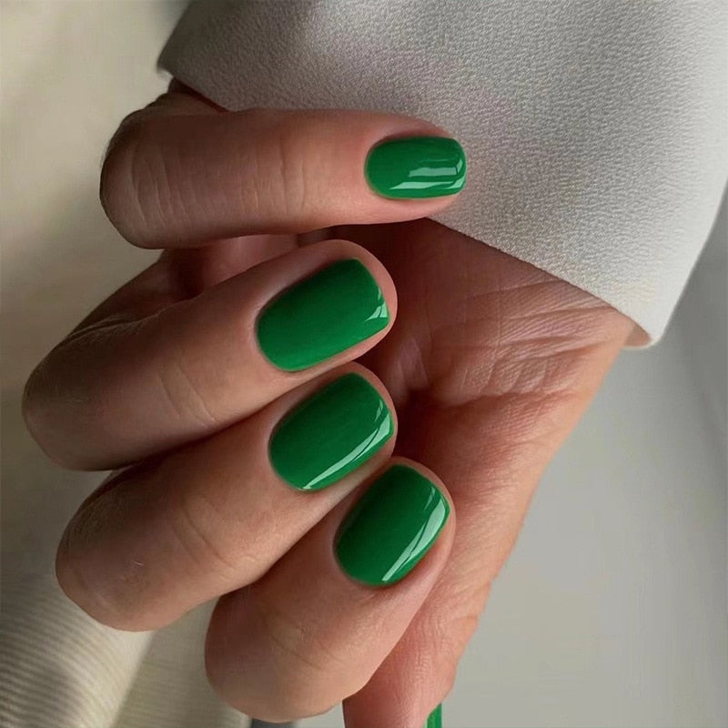 Press On Nails Solid color Short